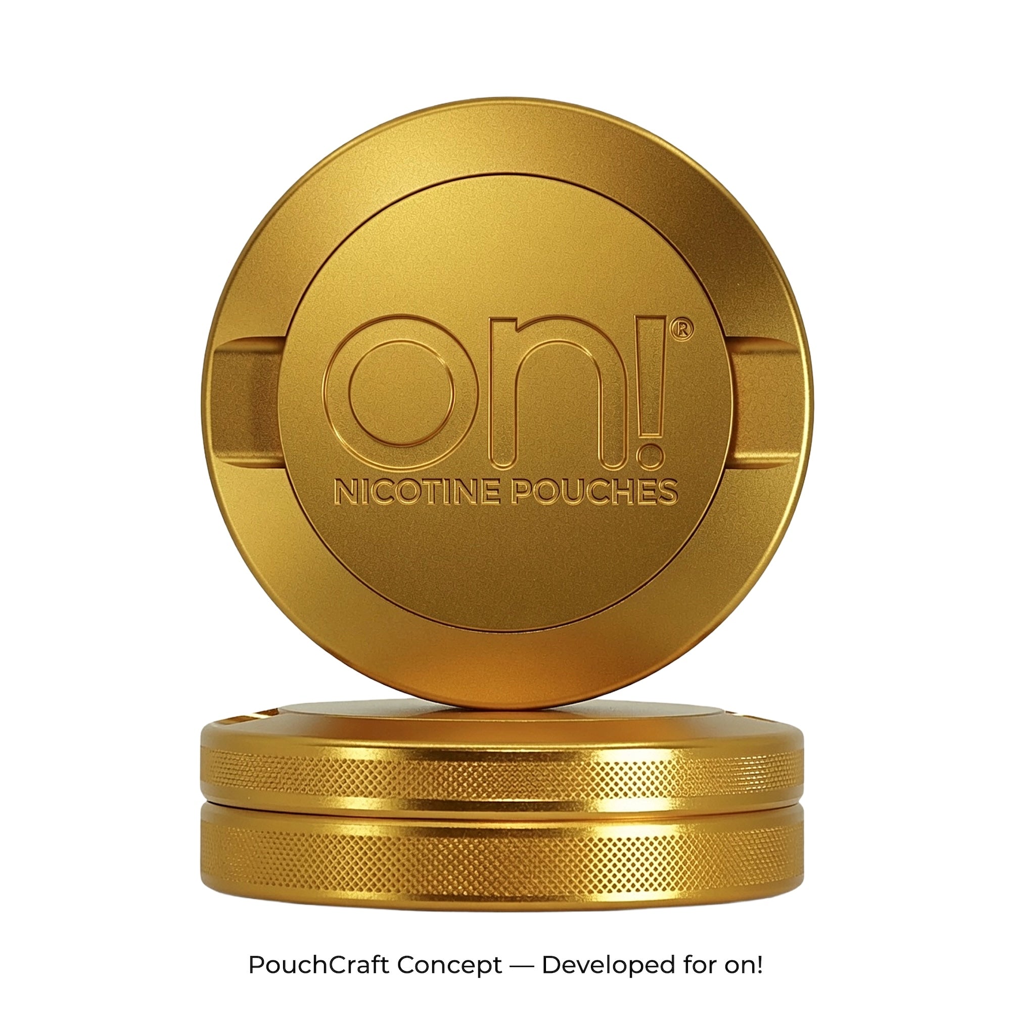 3-Piece, Machined Debossed Logo | Gold Aluminum | Potential Premium Subscribe & Save Exclusive
