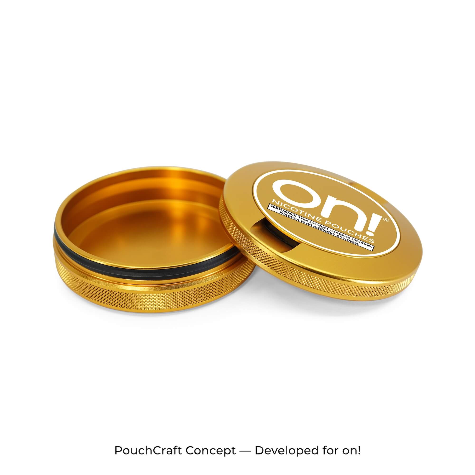 3-Piece Can — Gold Aluminum | on! Concept