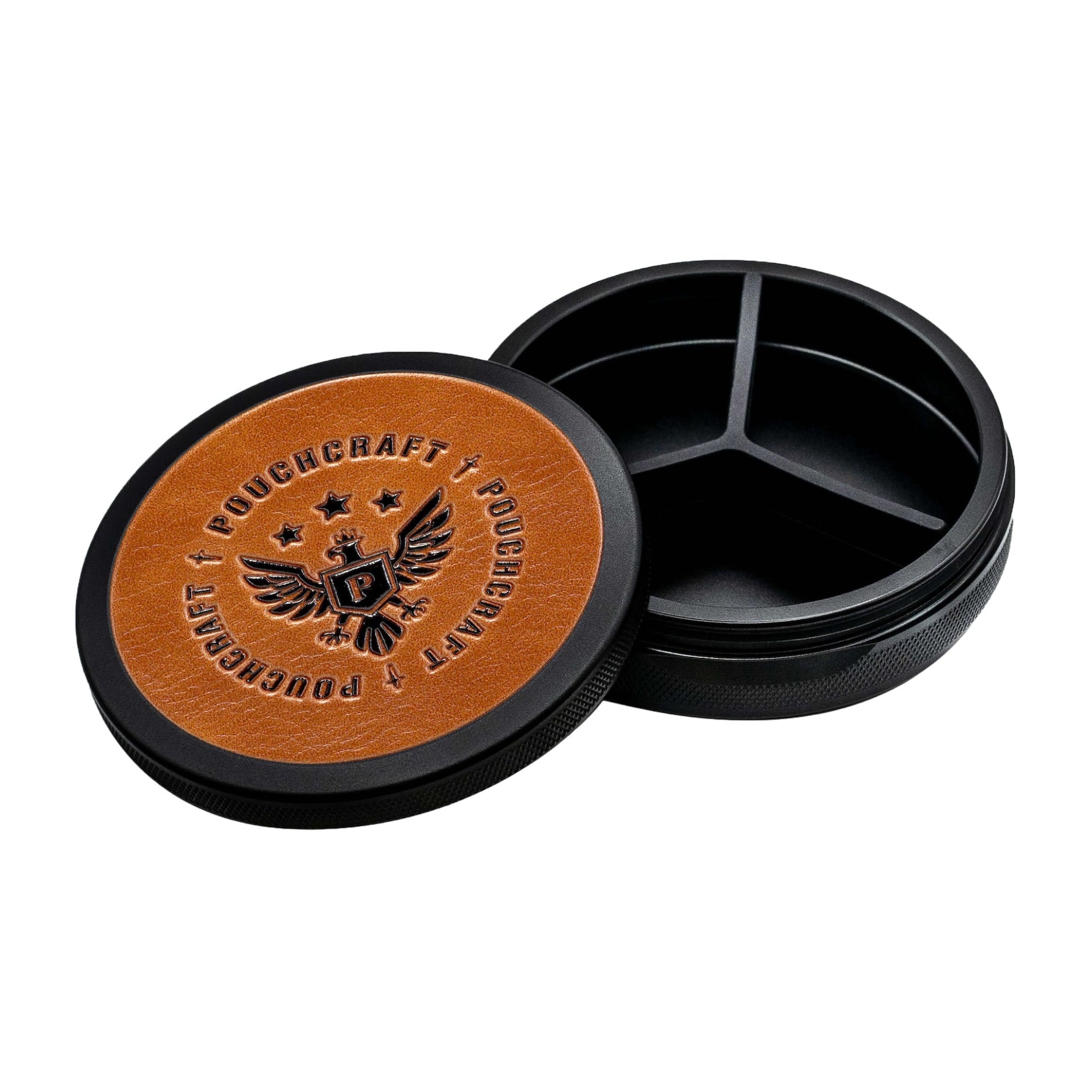 PouchCraft Metal ZYN Can The Gentlemen’s Can - Leather-Faced Insignia Edition