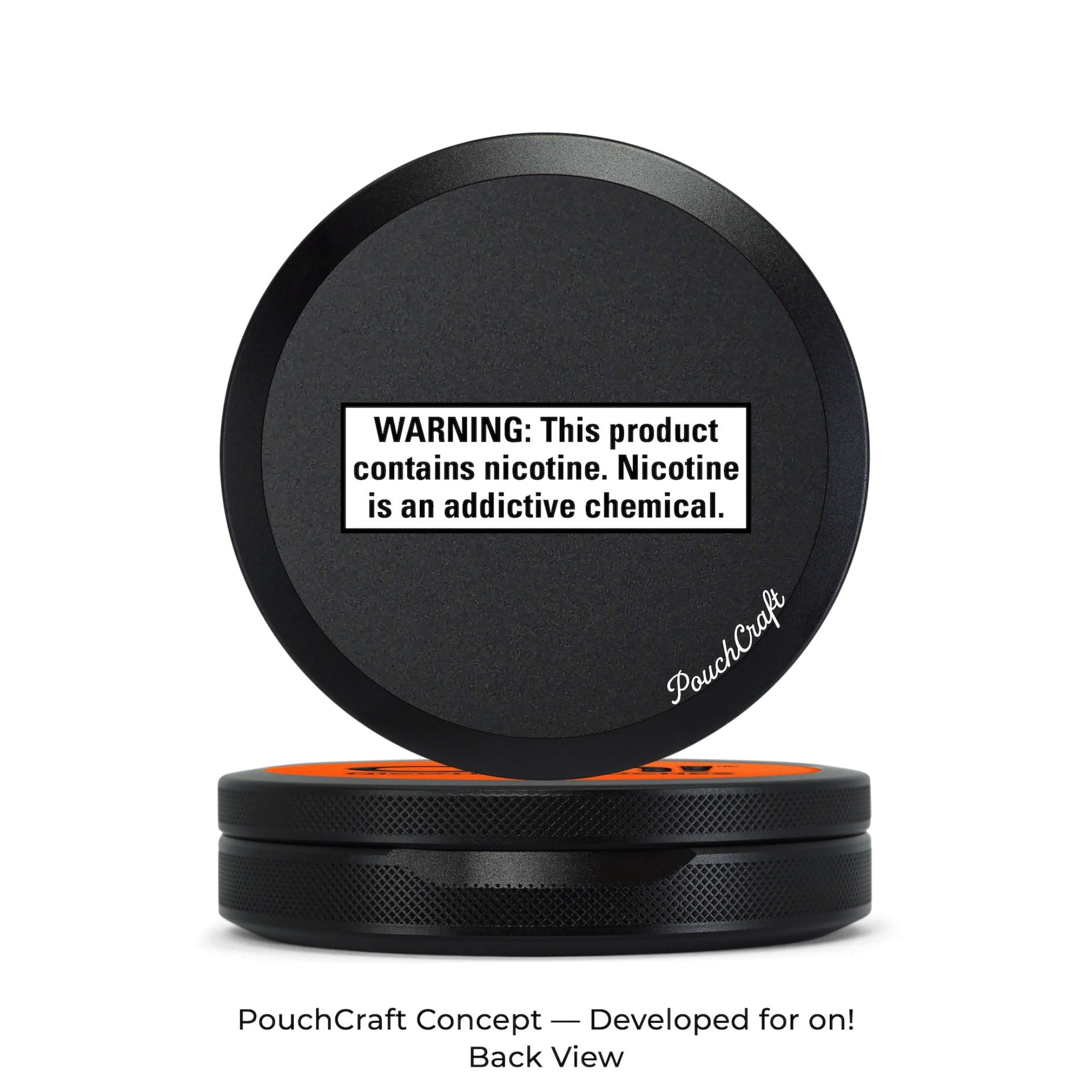 Leather-Top Tall 2-Piece Tin — Black Aluminum | on! Concept