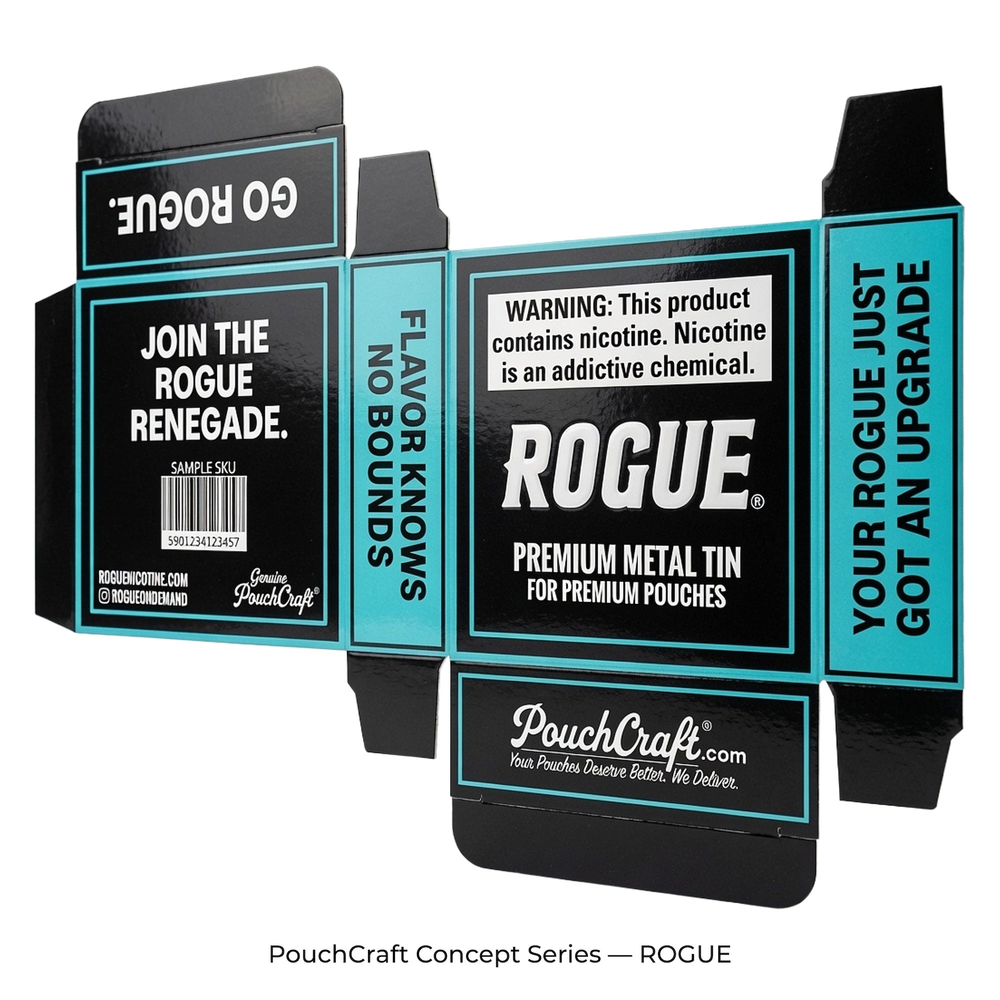 ROGUE-Branded Tuck-End Box | Included Packaging