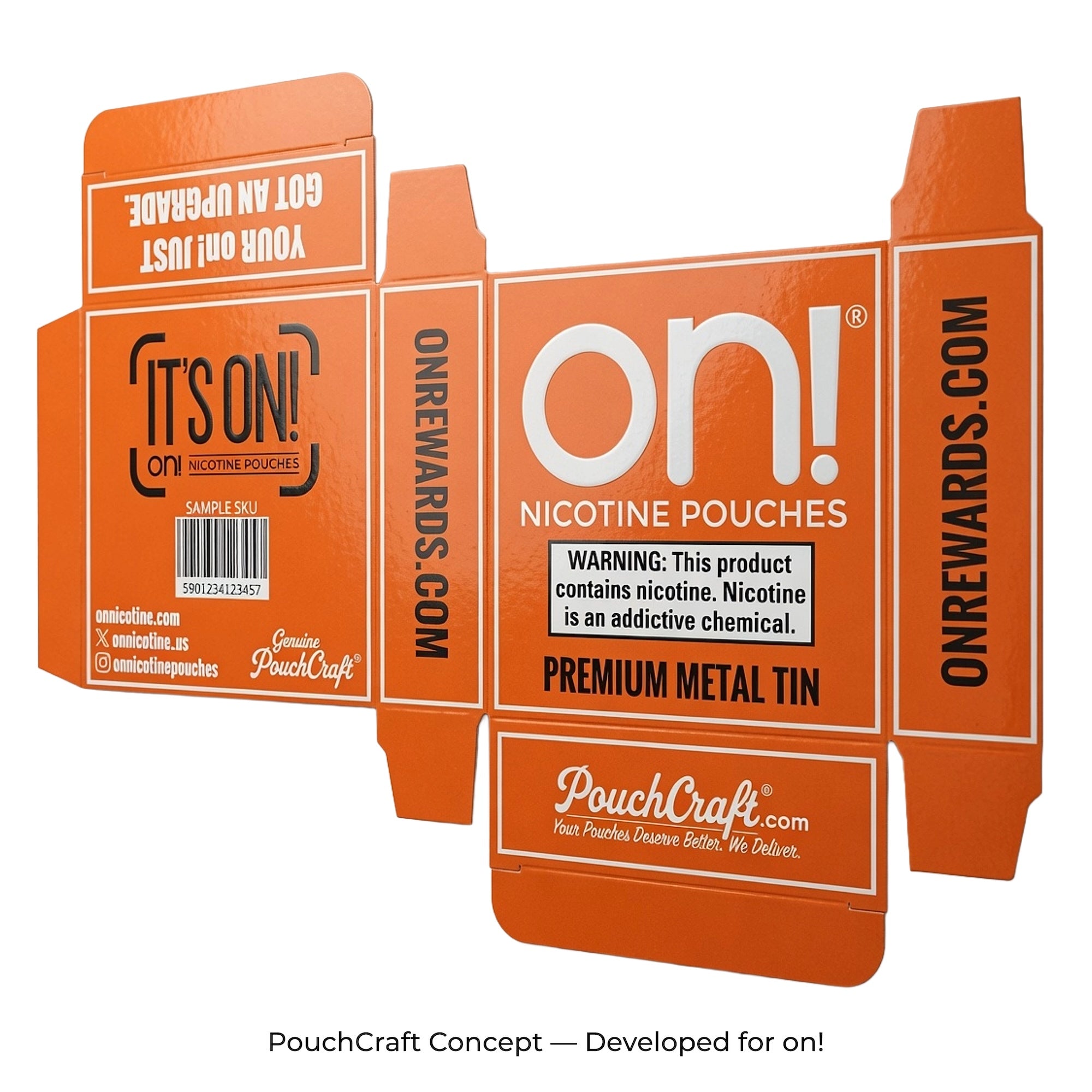 on!-Branded Tuck-End Box | Included Packaging