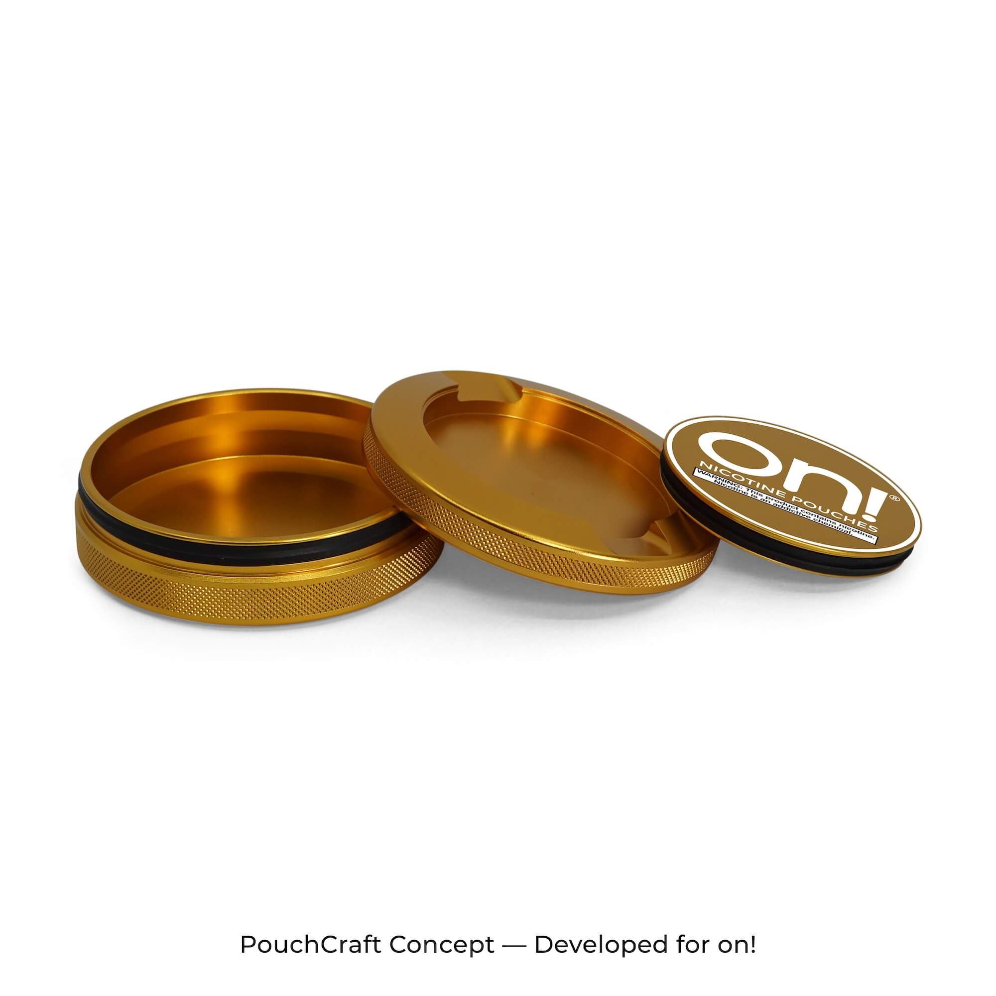 3-Piece Tin — Gold Aluminum | on! Concept