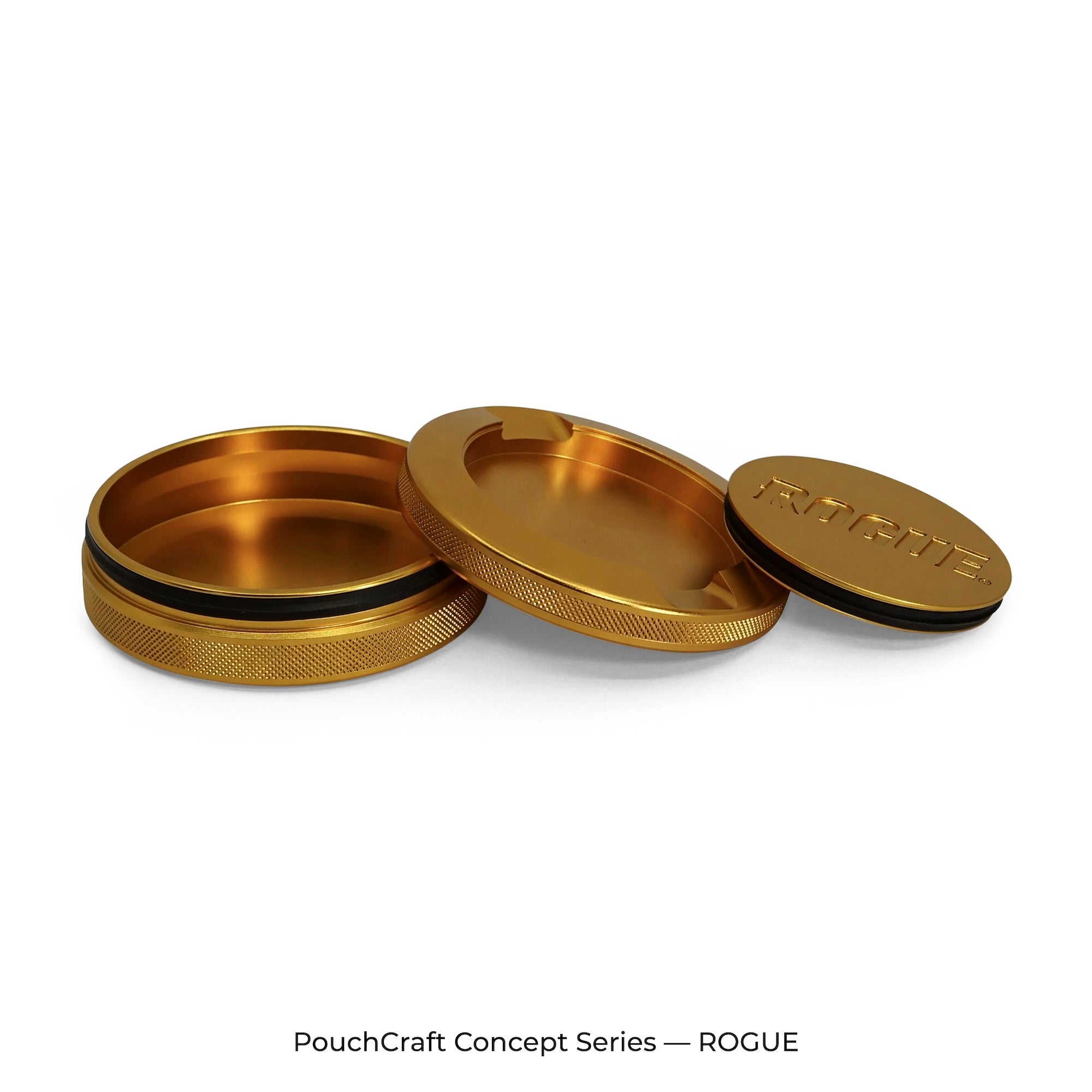 3-Piece, Minimal Debossed Logo | Gold Aluminum | Limited Edition
