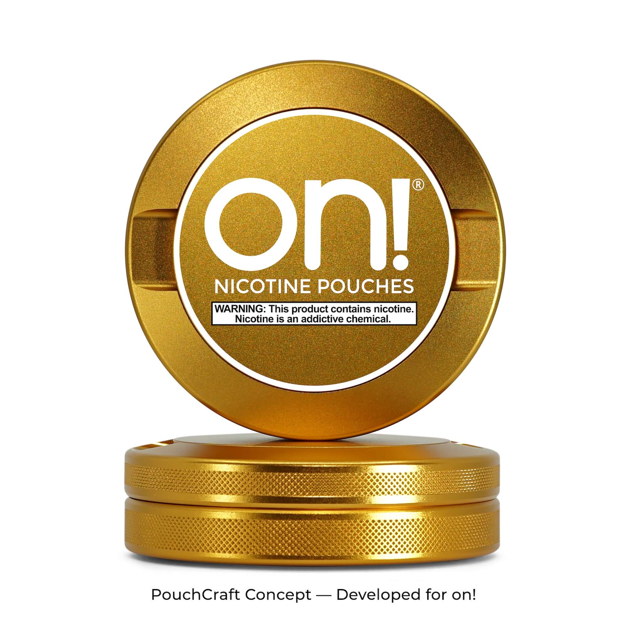 3-Piece Can — Gold Aluminum | on! Concept