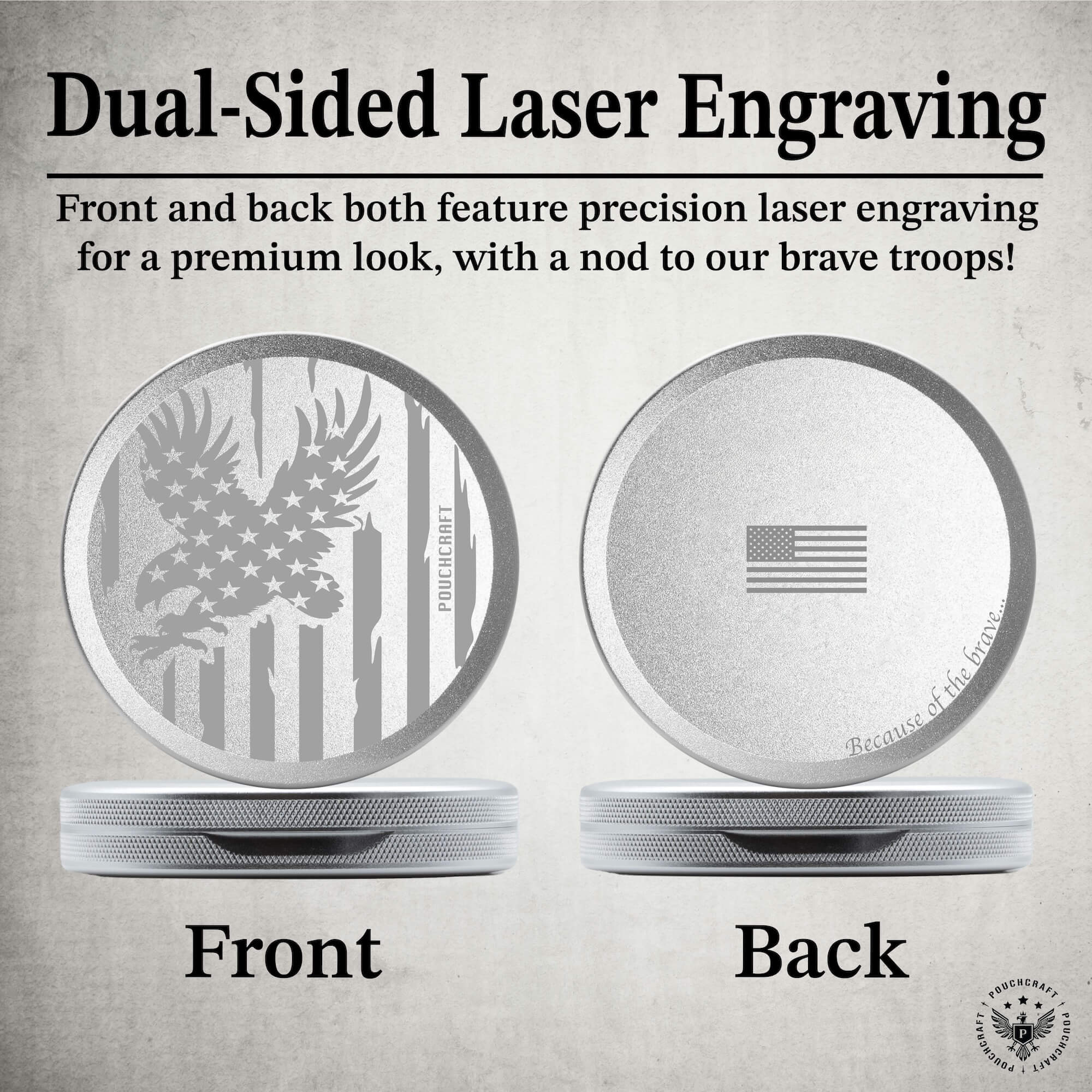 PouchCraft Metal ZYN Can 2-Piece Slim Can - Patriot Collection