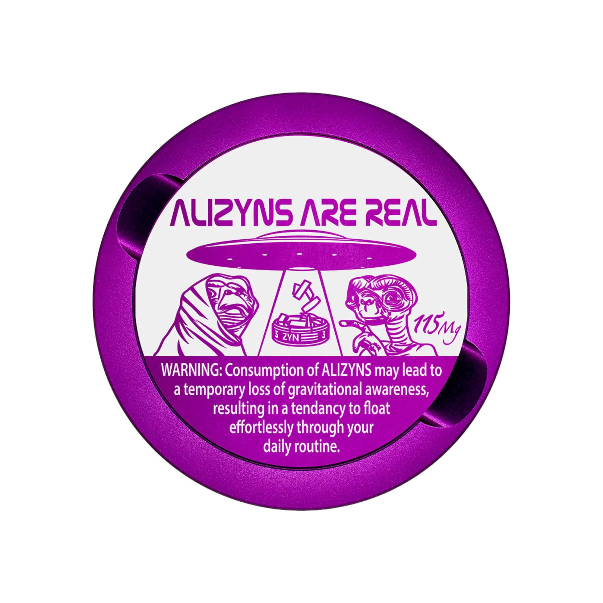 Metal Snus Can Metal Zyn Can Gifts For Zyn Users Zyn Tin Snus Holder Snus Container Gifts For Him PouchCraft Storage Purple Dip Can Engraved Funny EDITION 002: ALIZYNS ARE REAL Metal ZYN Can for Snus