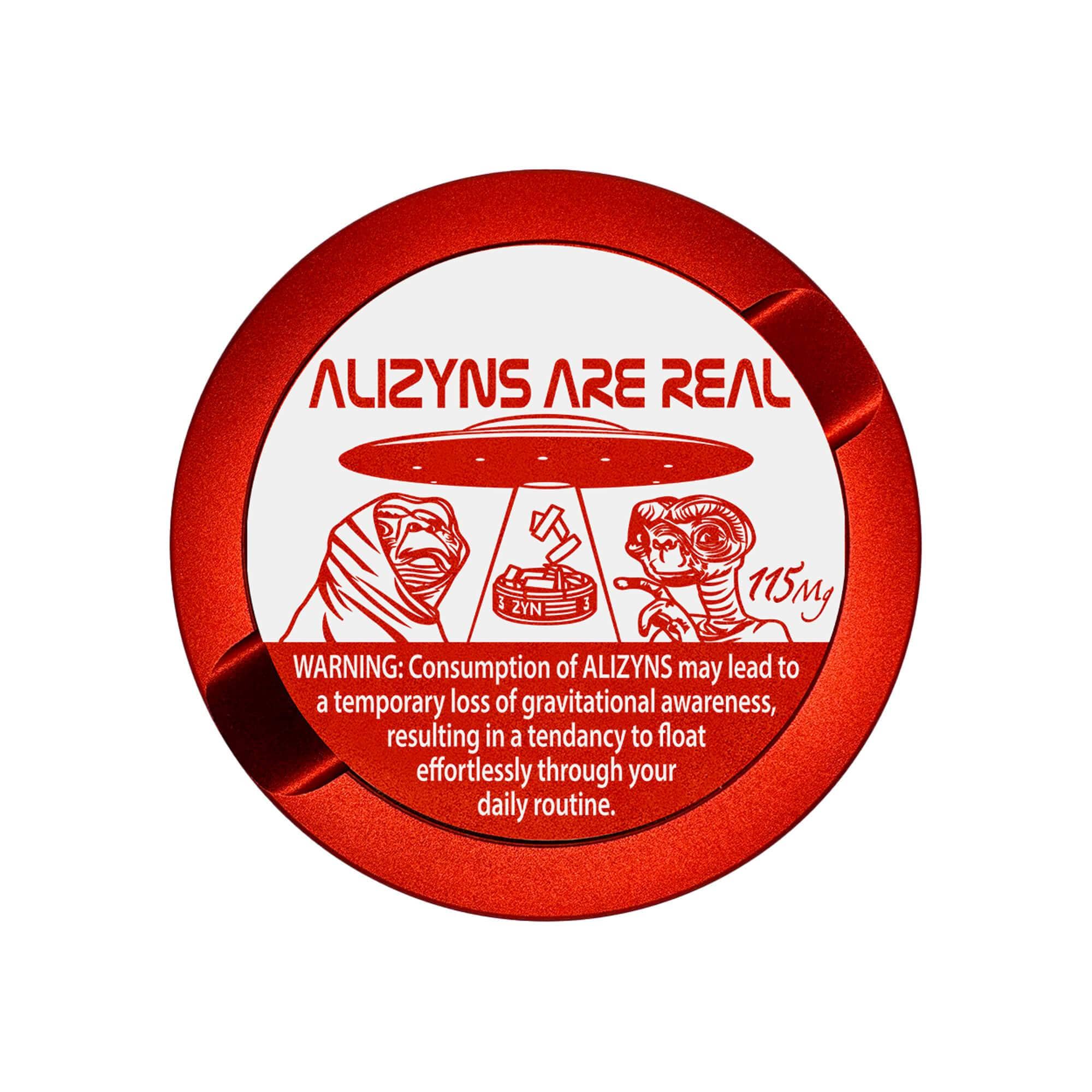 Metal Snus Can Metal Zyn Can Gifts For Zyn Users Zyn Tin Snus Holder Snus Container Gifts For Him PouchCraft Storage Red Dip Can Engraved Funny EDITION 002: ALIZYNS ARE REAL Metal ZYN Can for Snus