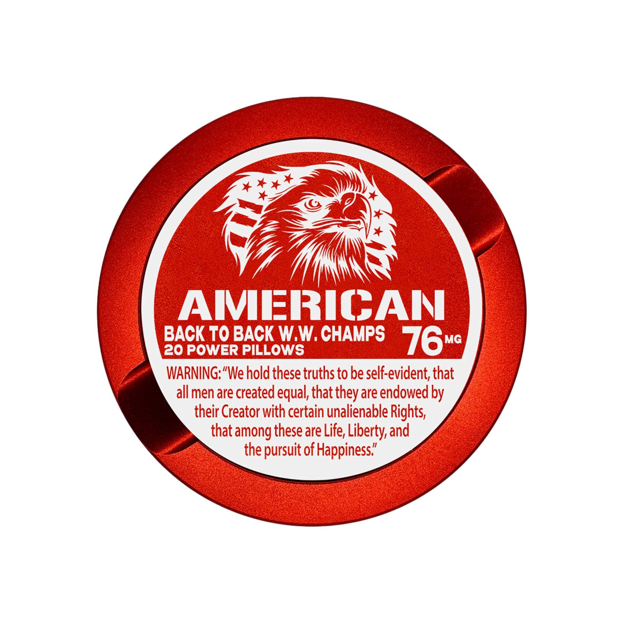 Metal Snus Can Metal Zyn Can Gifts For Zyn Users Zyn Tin Snus Holder Snus Container Gifts For Him PouchCraft Storage Red Dip Can Engraved Funny EDITION 003: AMERICAN Metal ZYN Can for Snus