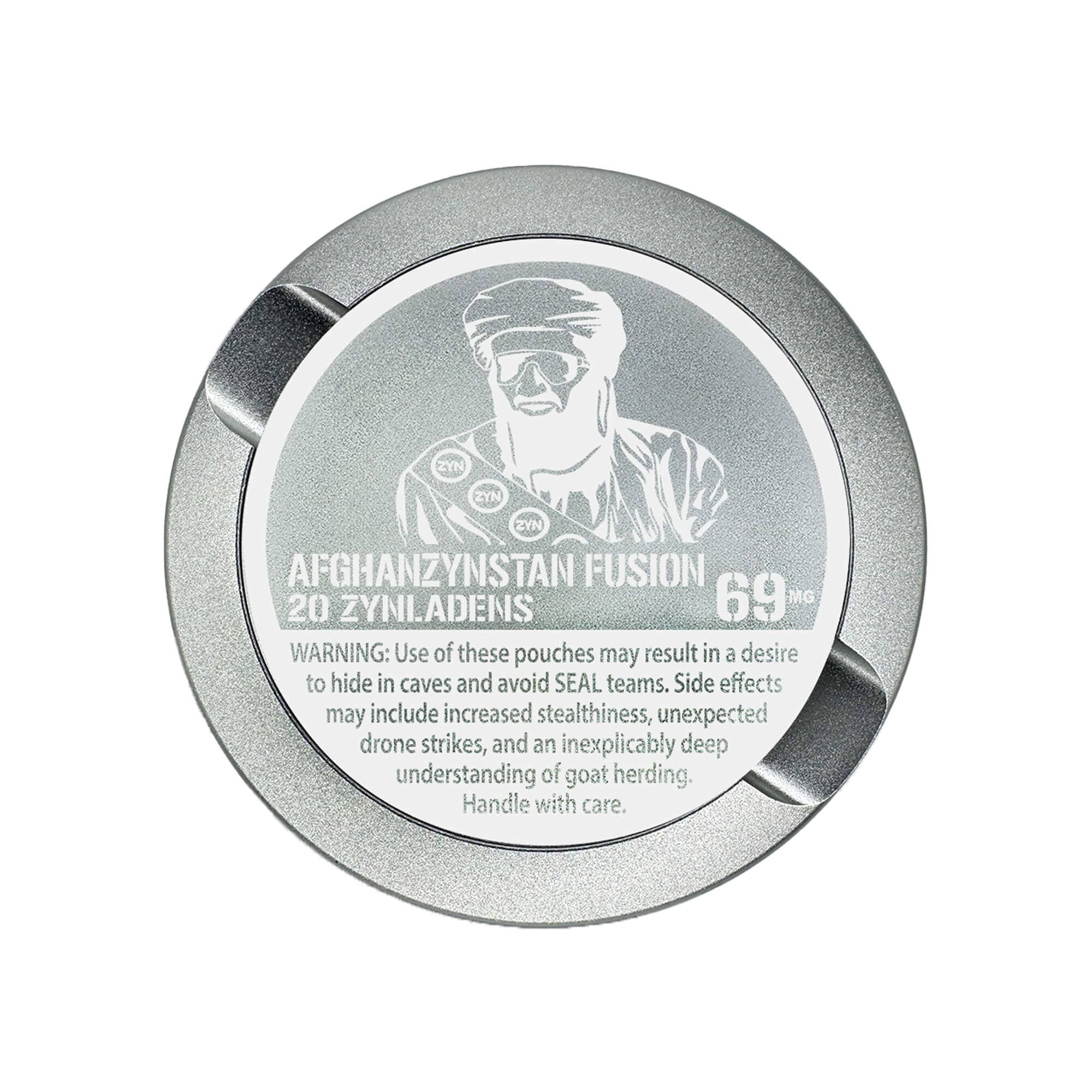 Metal Snus Can Metal Zyn Can Gifts For Zyn Users Zyn Tin Snus Holder Snus Container Gifts For Him PouchCraft Storage Silver Dip Can Engraved Funny EDITION 004: ZYNLADEN Metal ZYN Can for Snus