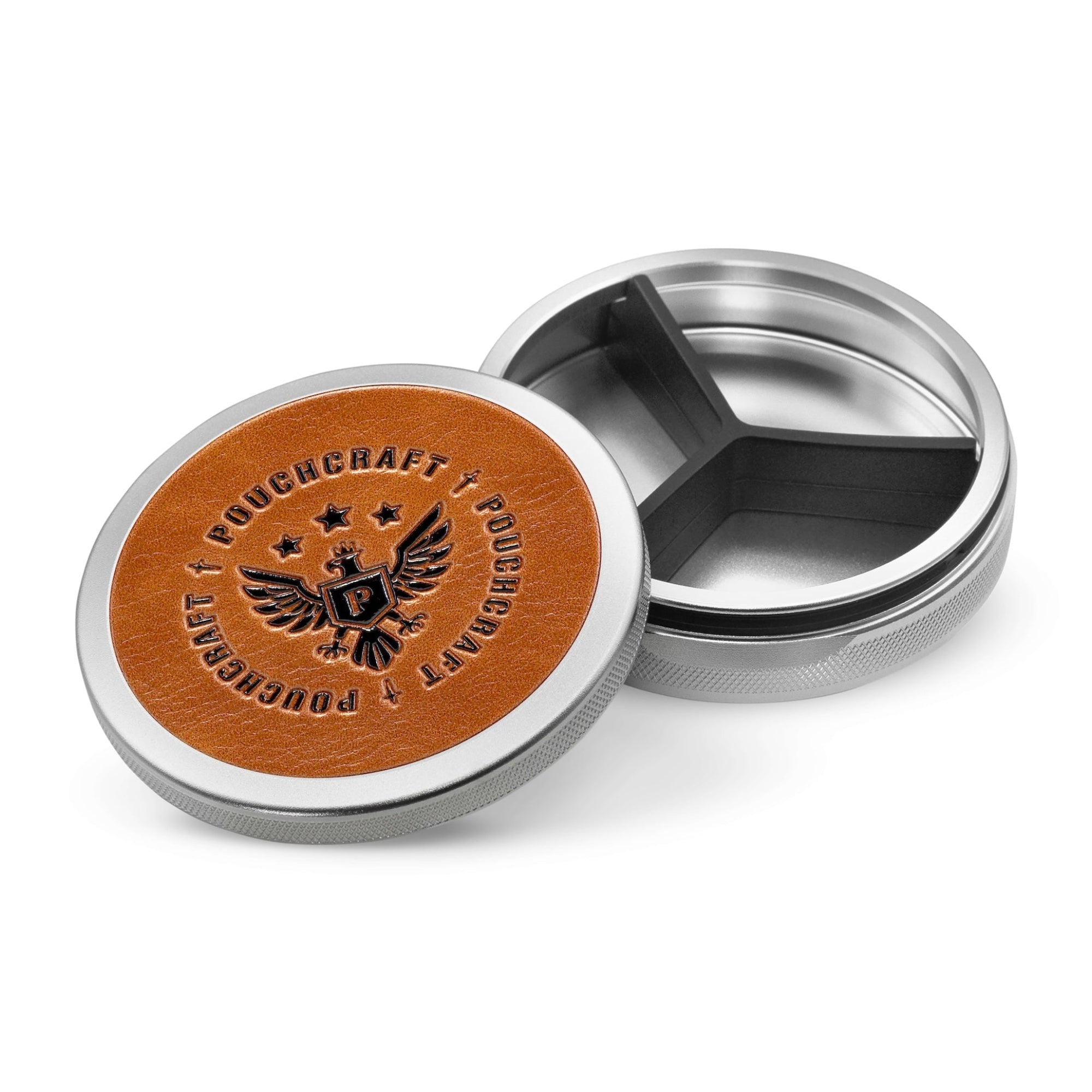 PouchCraft Metal ZYN Can The Gentlemen’s Can - Leather-Faced Insignia Edition