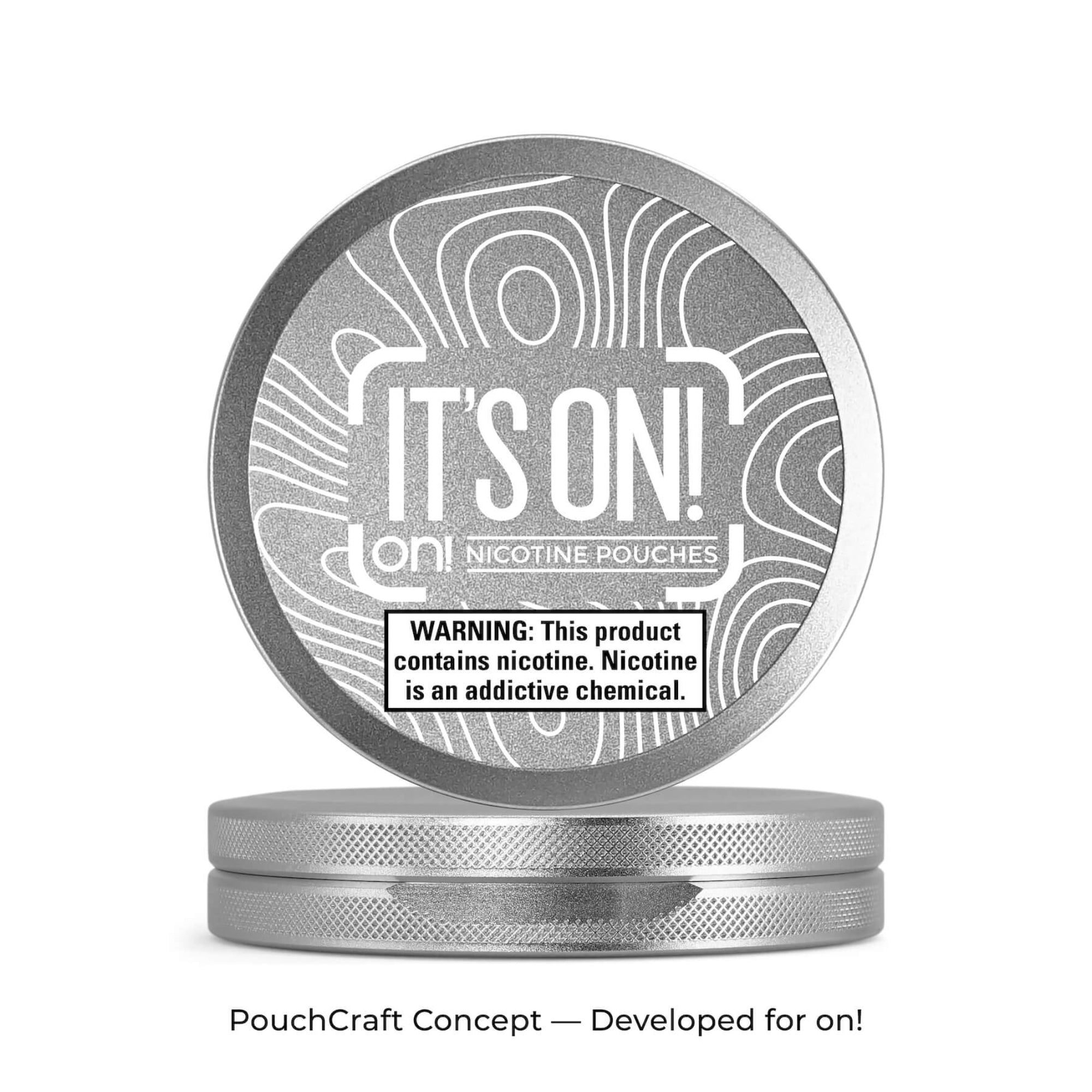 Slim 2-Piece Tin — Topography Grid | on! Concept