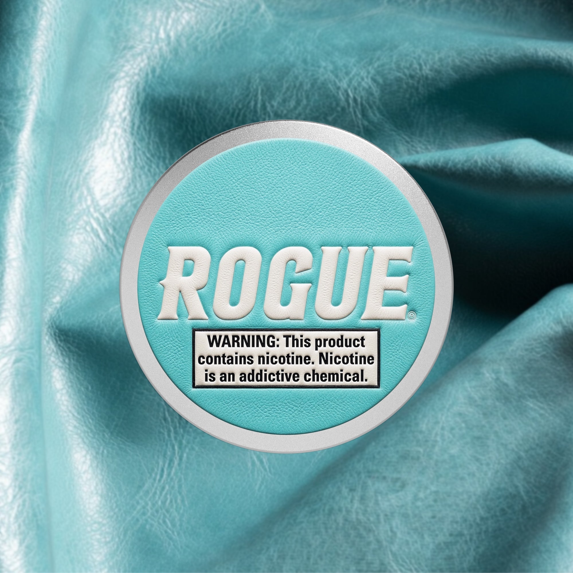 Leather-Top Tall 2-Piece Tin — Silver Aluminum | ROGUE Concept