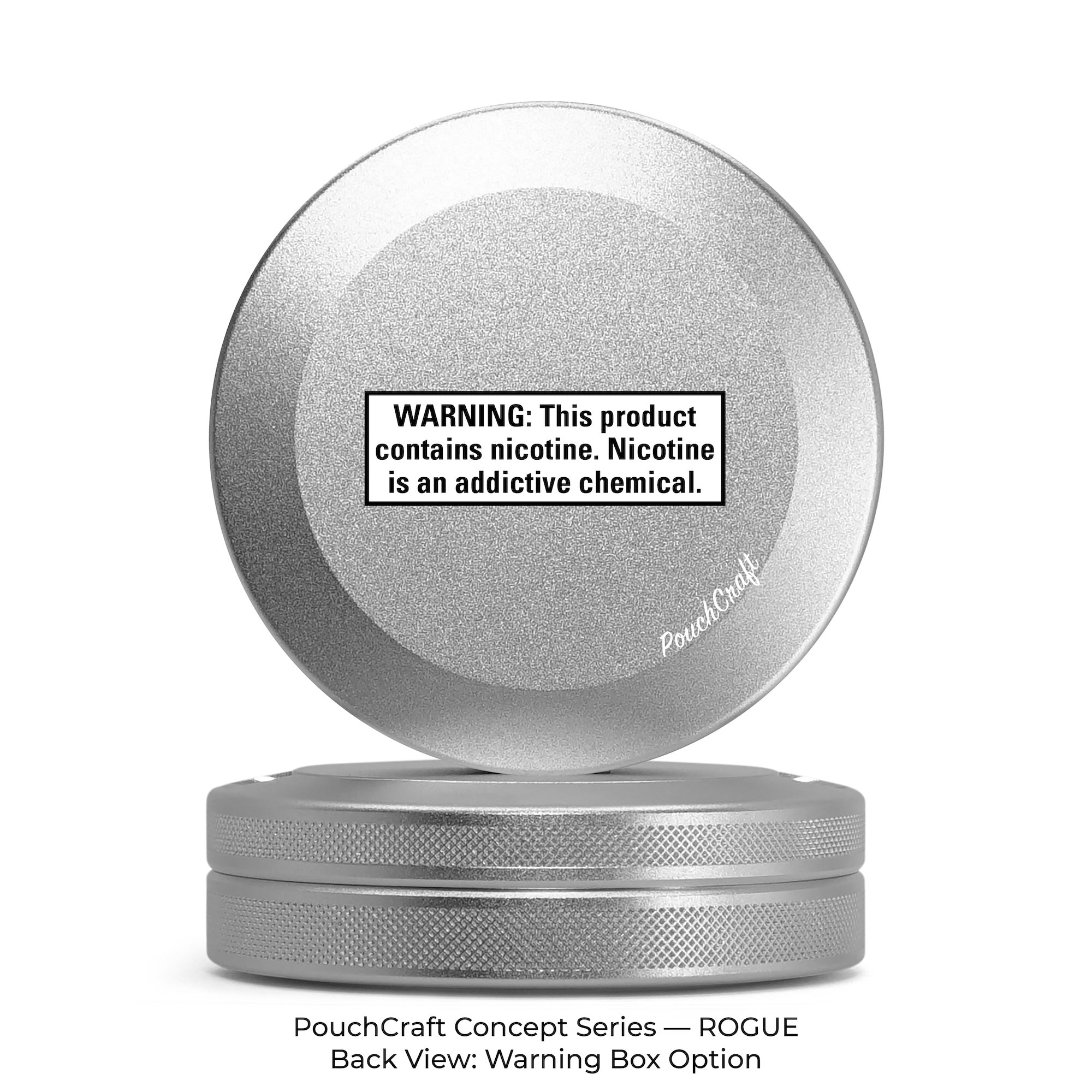 3-Piece, Minimal Debossed Logo | Silver Aluminum | Limited Edition
