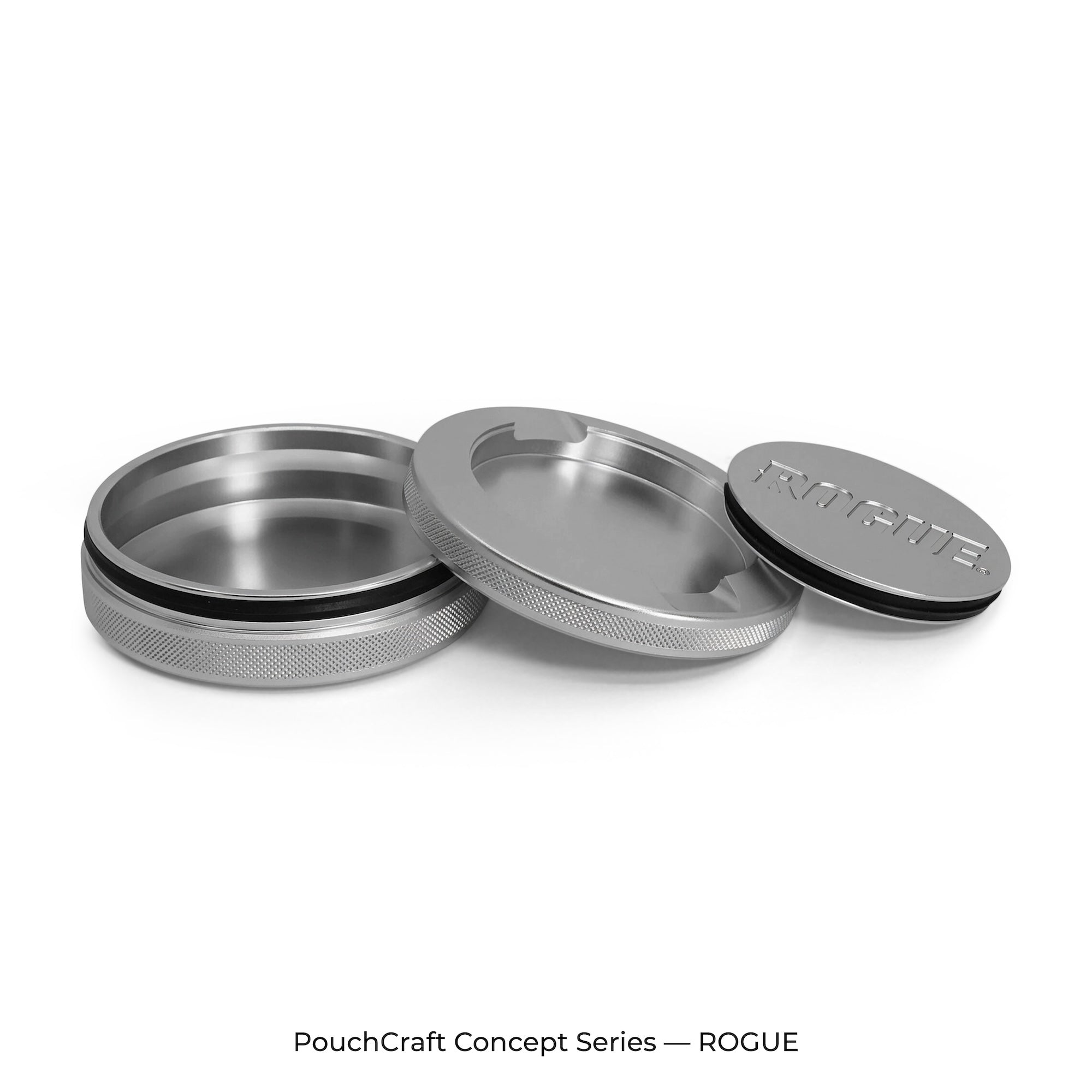 3-Piece, Minimal Debossed Logo | Silver Aluminum | Limited Edition