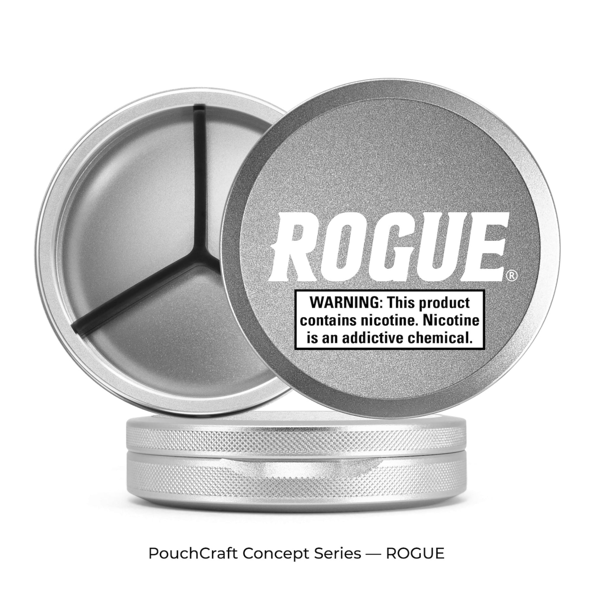 Tall 2-Piece Tin | Color Variants | Minimal Warning Logo