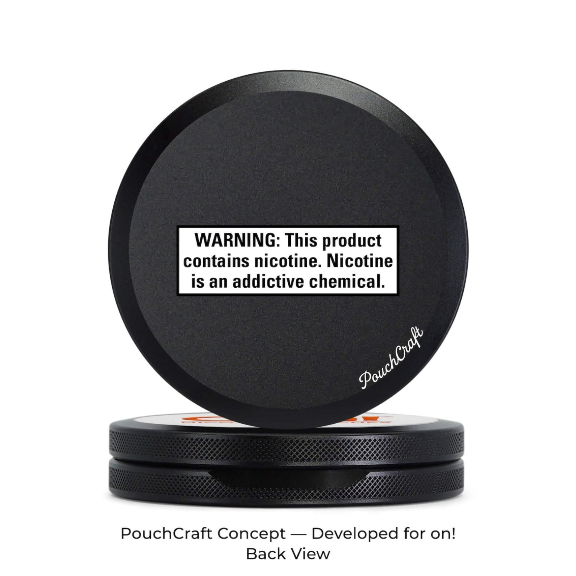Leather-Top Slim 2-Piece Tin — Black Aluminum | on! Concept
