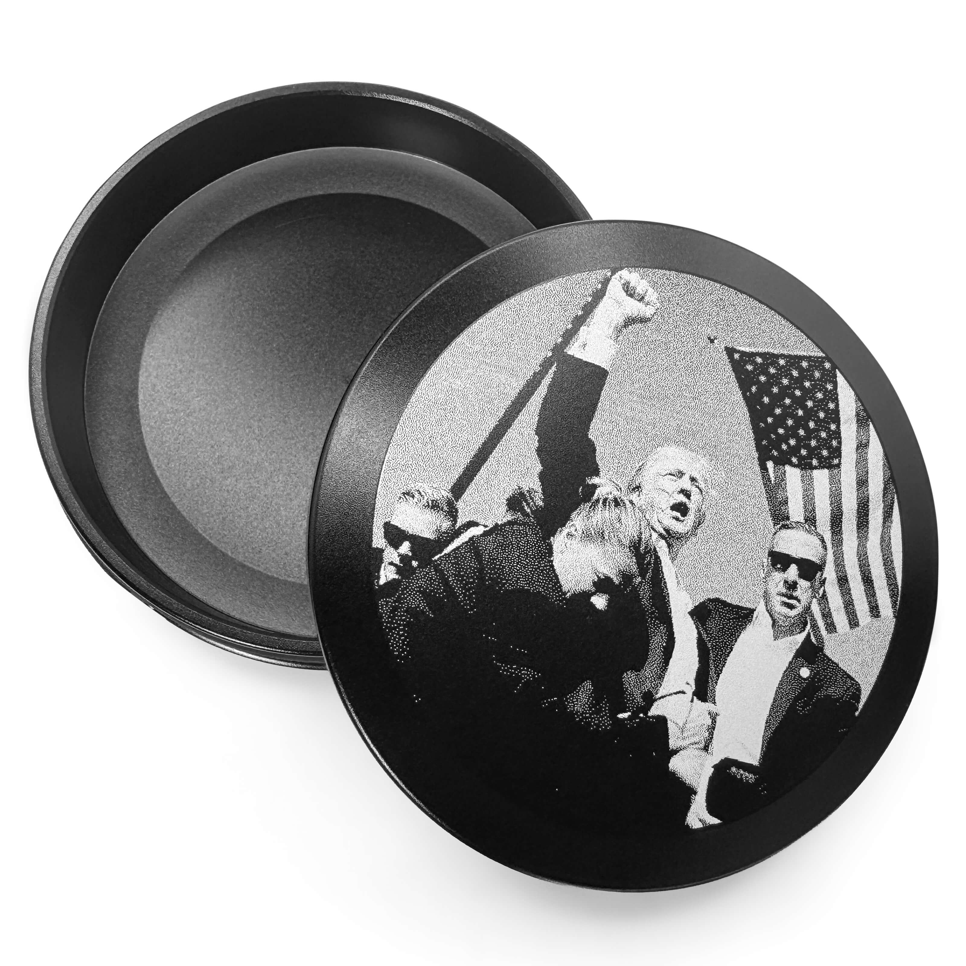 Nicotine & Snus Metal Pouch Can – Slim Metal EDC Pocket Tin | Airtight, Moisture-Resistant Storage Container | Compact Travel Organizer, Pill Case | Gift for Men | EDITION 045: FIGHT! FIGHT! FIGHT!